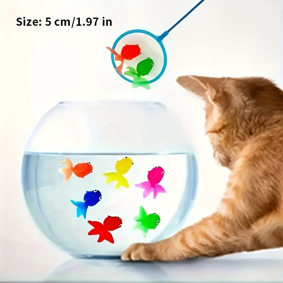 Bath Toys Floating Rubber Fish Set 12-Pack