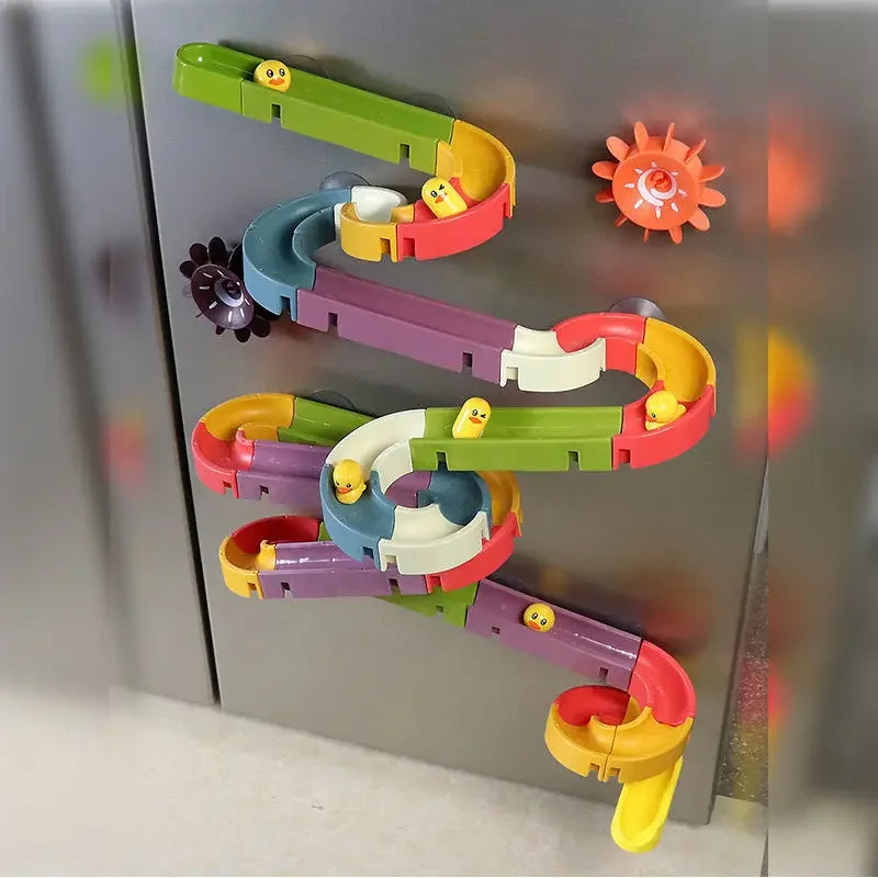 Bath Toy Colourful Plastic Duck Slide Track