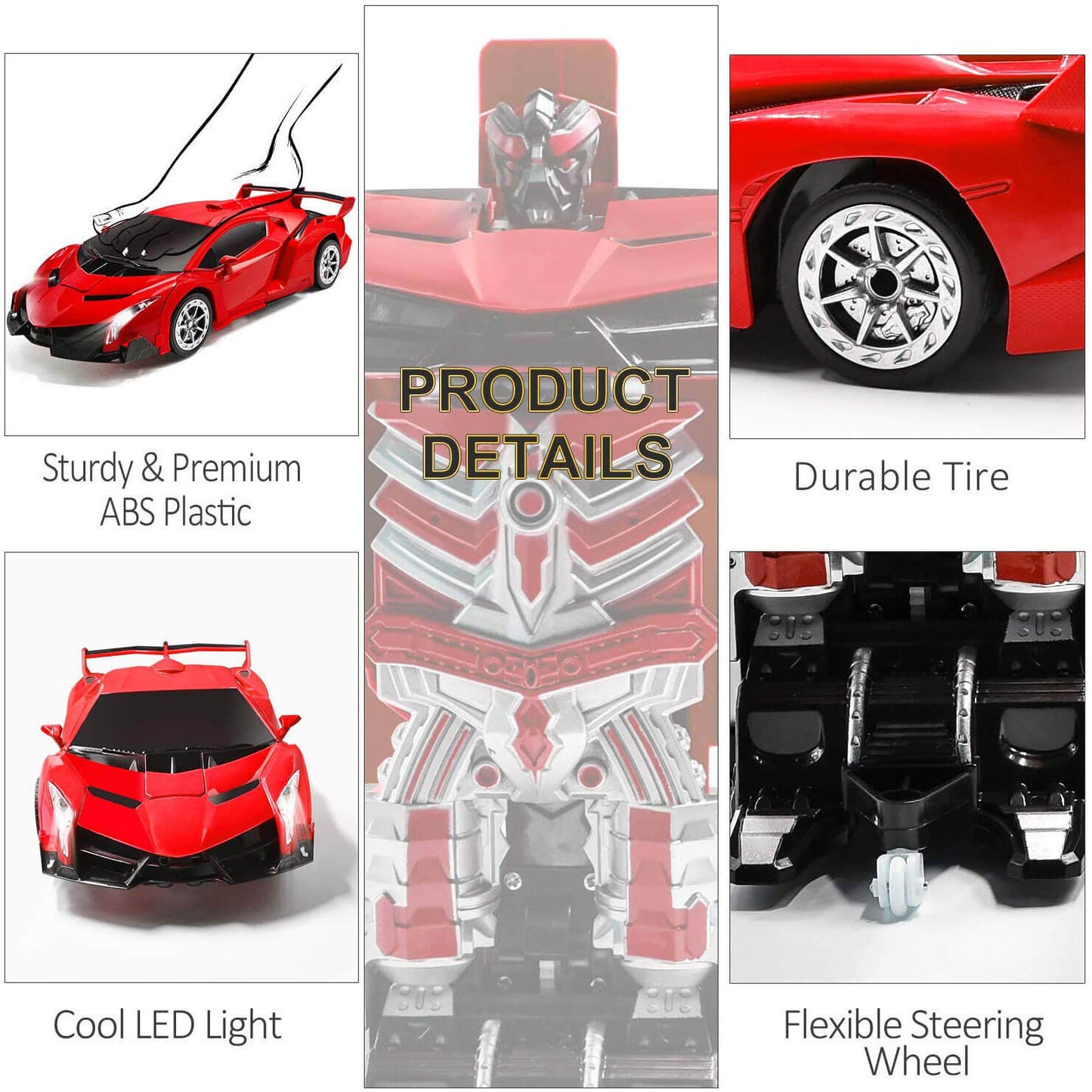 Remote Control Robot Car Transforming Toy