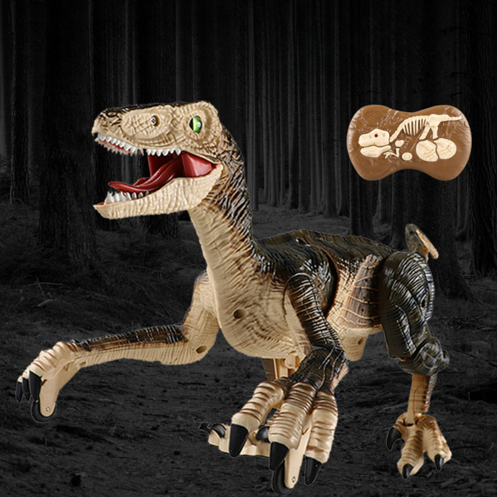 Remote Control Dinosaur Toy Walking LED Mist