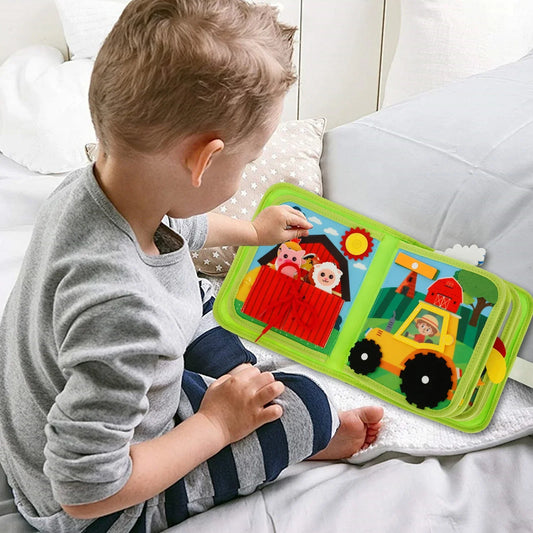 Educational Kids Book Interactive Farm Animals