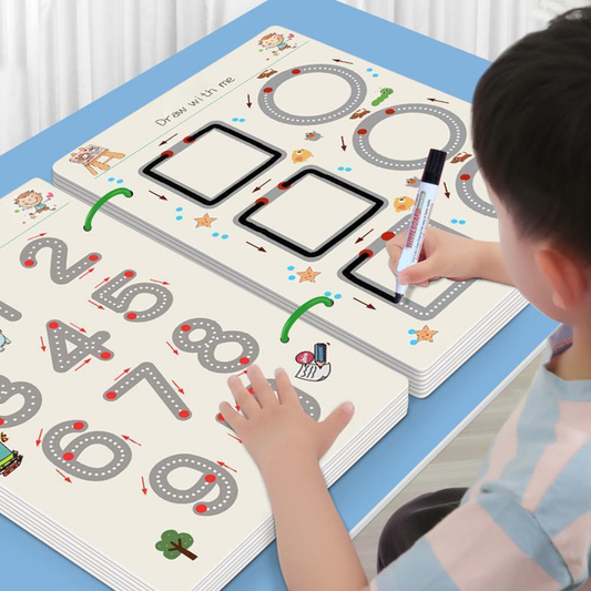 Reusable Kids Learning Writing Practice Book
