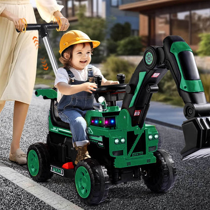 Kids Ride On Excavator Toy Christmas Gift