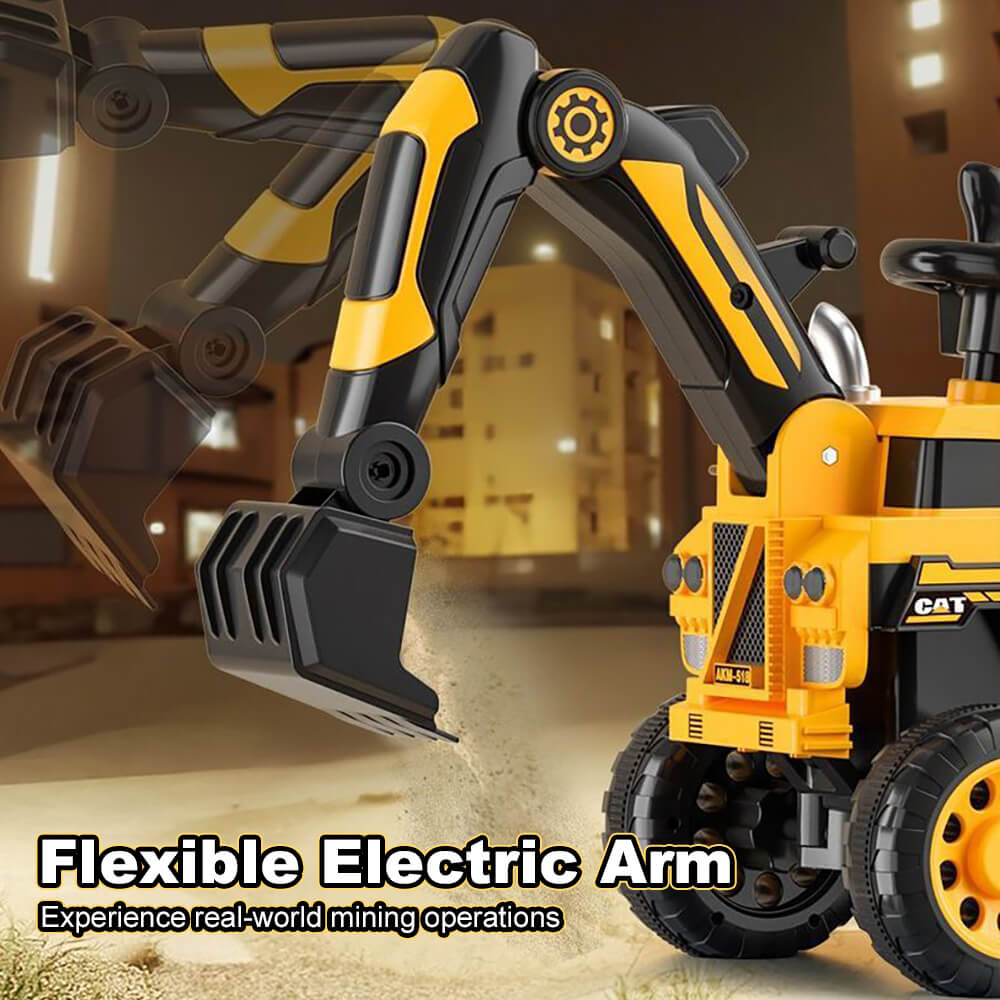 Kids Ride On Excavator Toy Christmas Gift