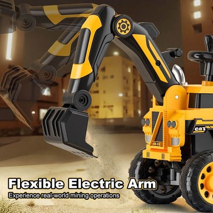 Kids Ride On Excavator Toy Christmas Gift