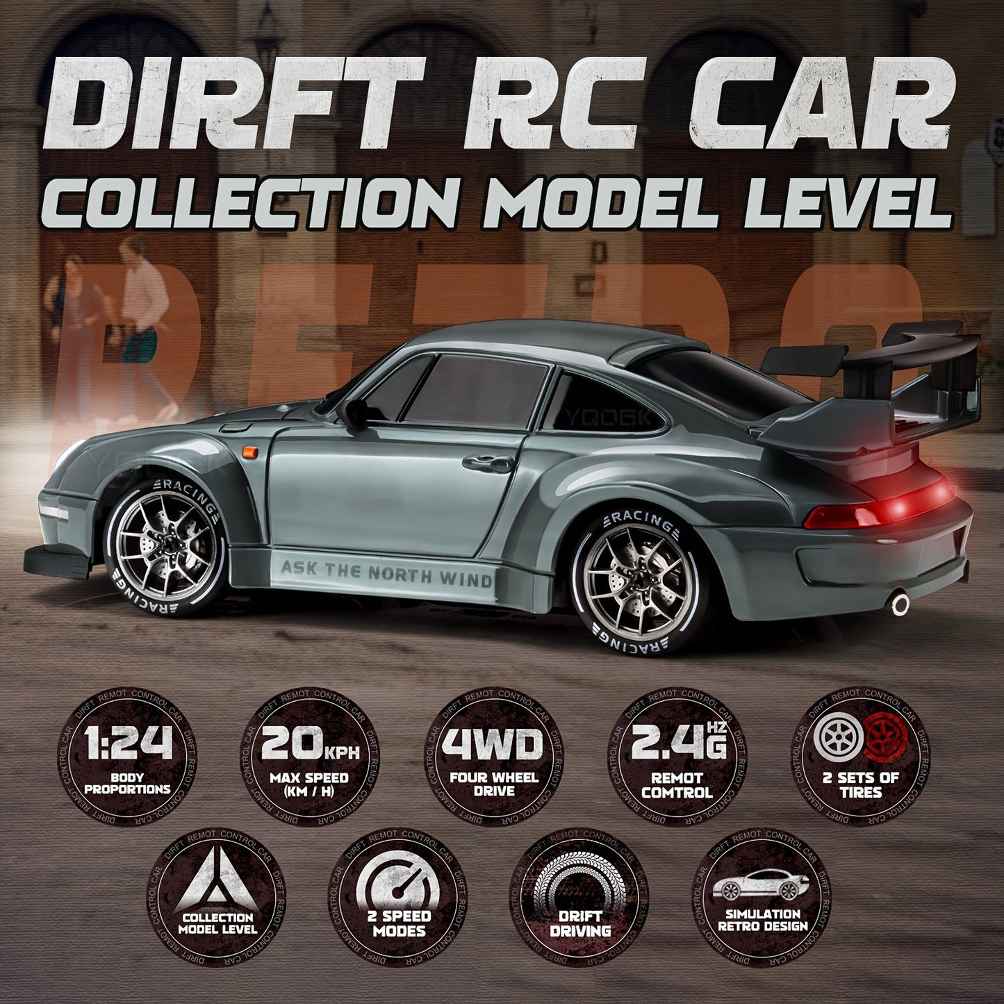 Remote Control Drift Car with Racing Kit