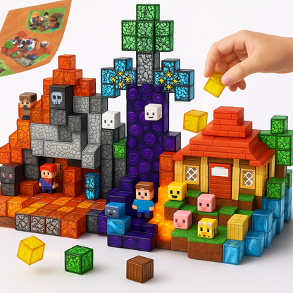 Magnetic Building Blocks Toy Set Kids