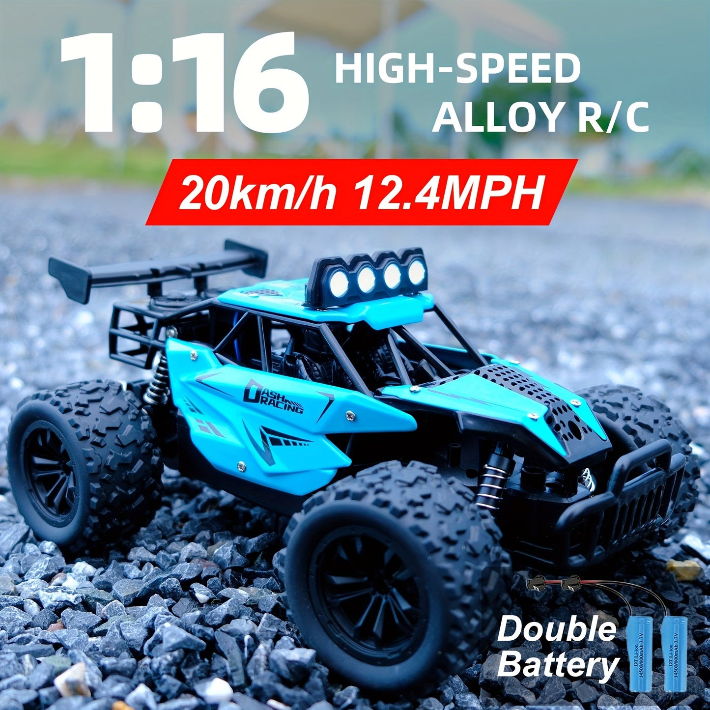Remote Control Car with Alloy Body and Lights