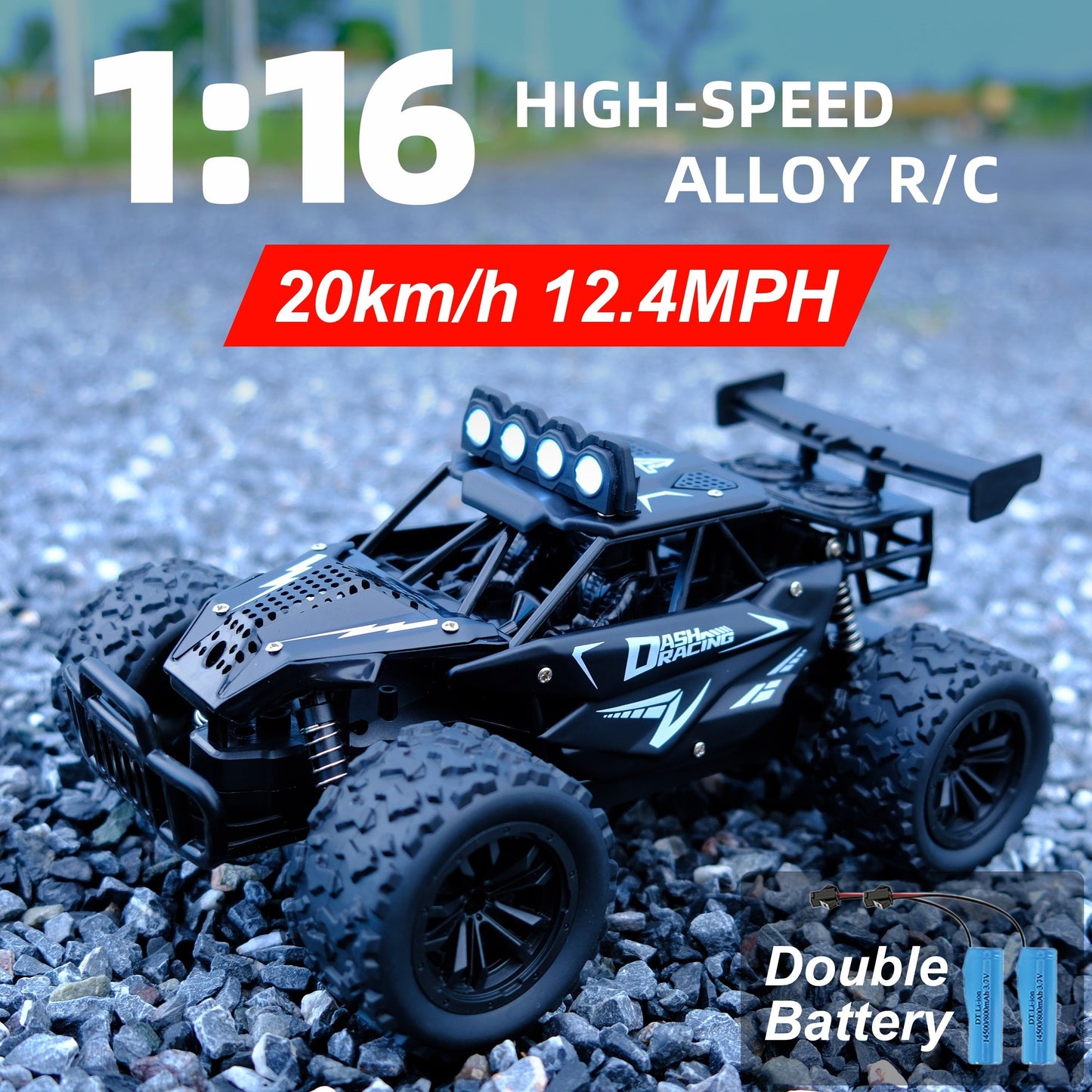Remote Control Car with Alloy Body and Lights