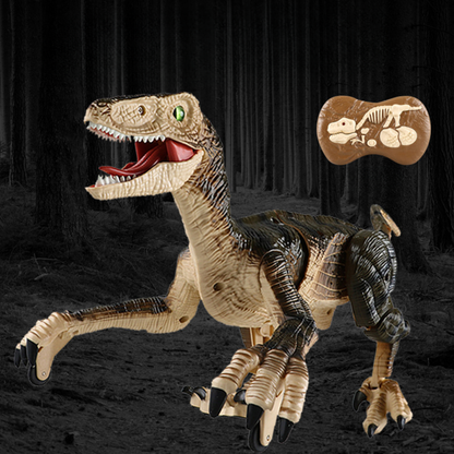 Remote Control Dinosaur Toy Walking LED Mist