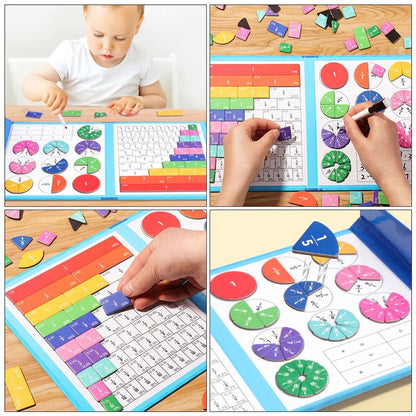 Educational Maths Toy Magnetic Fraction Board
