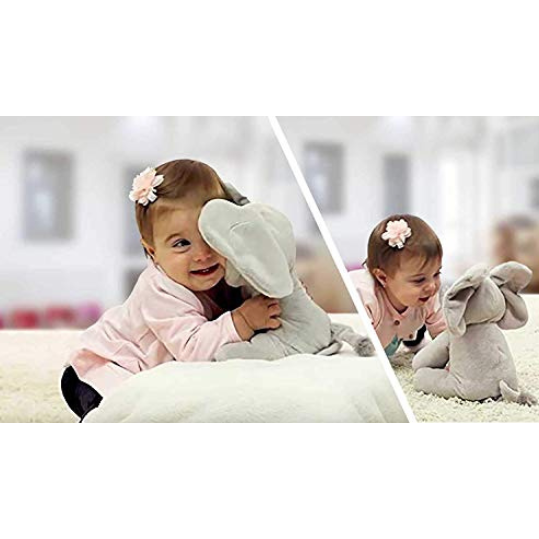 Plush Elephant Toy with Music and Movement