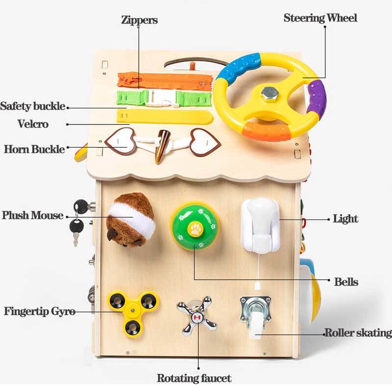 Wooden Kids Activity Learning Play Centre